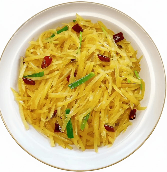酸辣土豆丝 (Hot and Sour Shredded Potatoes)